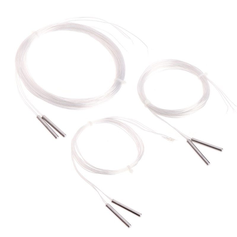 2x PT100 Platinum Resistance RTD Sensor Temperature Probe w/ 1 meter 2m 5m Wire MOLC