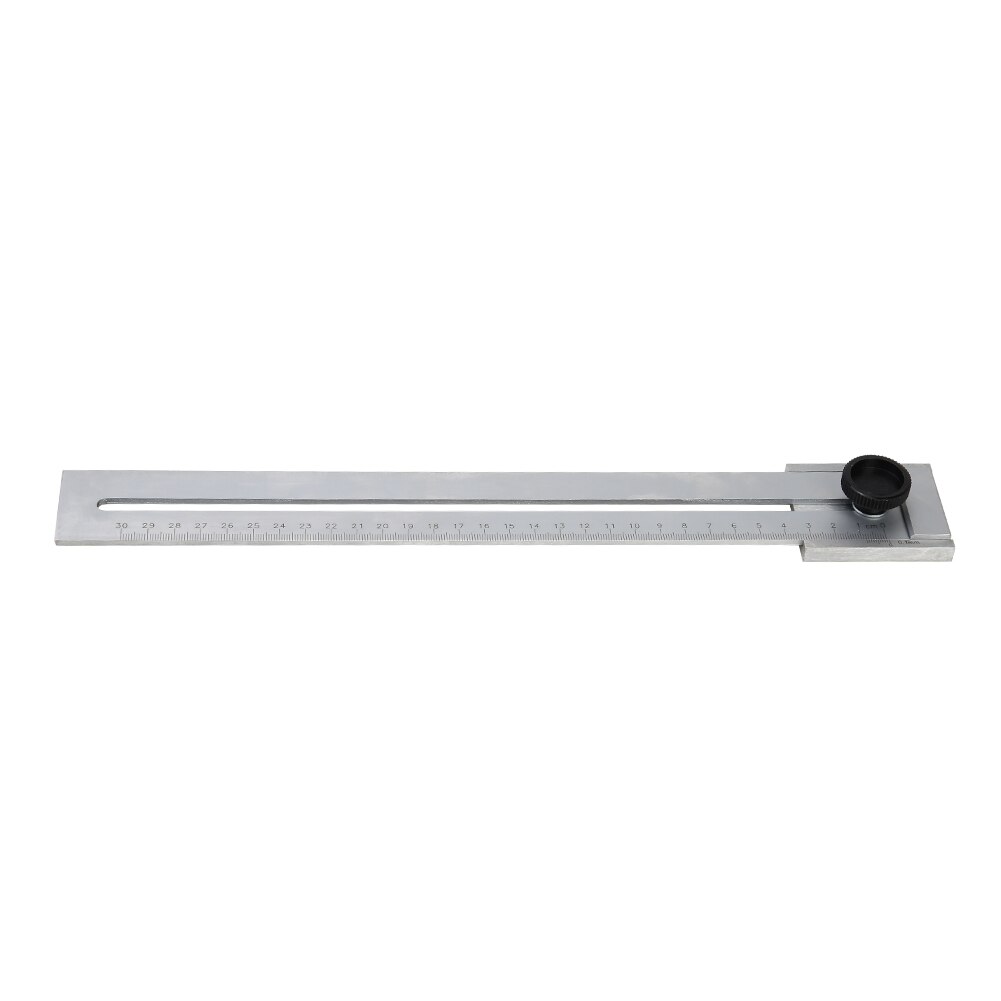 Portable 200mm/250mm/300mm Ruler Screw Cutting Marking Gauge Mark Scraper Tool Woodworking Carpenter Measuring Ruler: 30cm