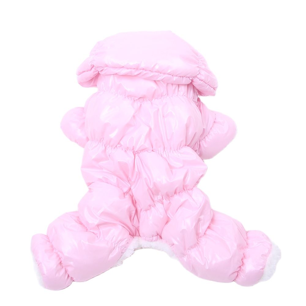 Mono de invierno para perros y gatos, Sudadera con capucha de cuero PU, ropa impermeable para mascotas, abrigo para cachorros, chaqueta, traje cálido, 6 colores