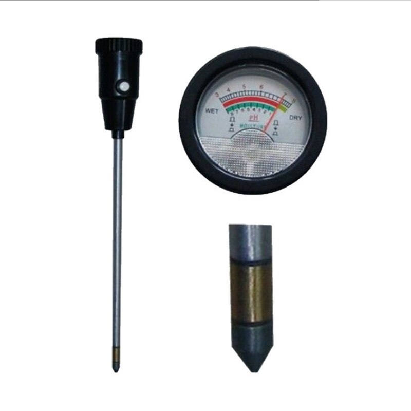 Medidor de umidade do ph do solo 1-8% ph 3-8 planta do solo flor colheita hidroponia agricultura ph &amp; umidade analisador detector exato do solo