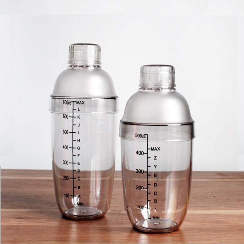 Xeoleo 350cc/500cc/700cc/1000cc PC Resin shake cup Cocktail Shaker Mixer Milk tea/Wine Martini Boston Shake cup Bar Tools: 700cc