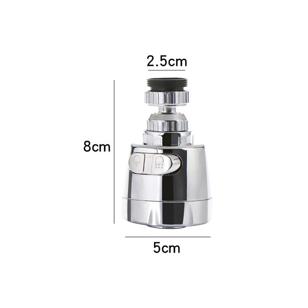 Flexible Tap Faucet Extender Stainless Steel 360 Rotating Aerator Faucet Filter Adapter Spray Head Kitchen Bath Accessories