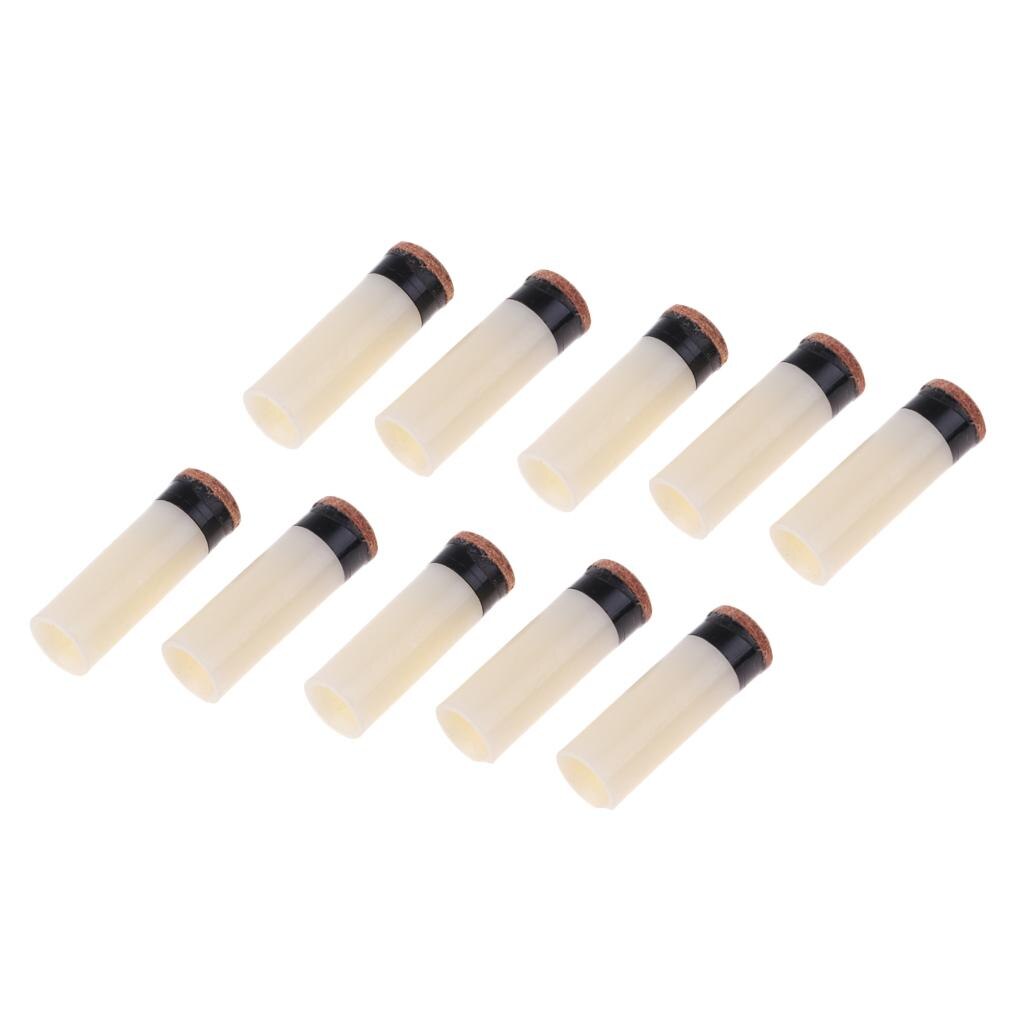 10pcs Pool Cue Tip Billiards Snooker Hard Tips Replacement Slip-On