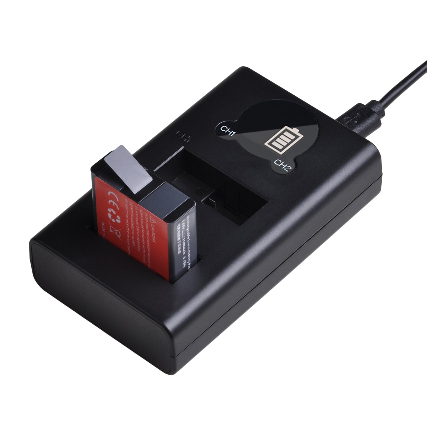 Batmax til gopro hero 8 hero 7 hero 8 6 hero 5 sort batteri akkus + usb lcd -oplader type c til go pro hero 8 kameraer: 1pc sæt