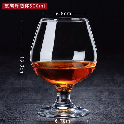 Copa de vino tinto de estilo europeo, vaso de cristal clásico, Brandy, cóctel, whisky, cerveza, Vodka, Margarita, Bar, Drinkwar: 500ml 1pcs