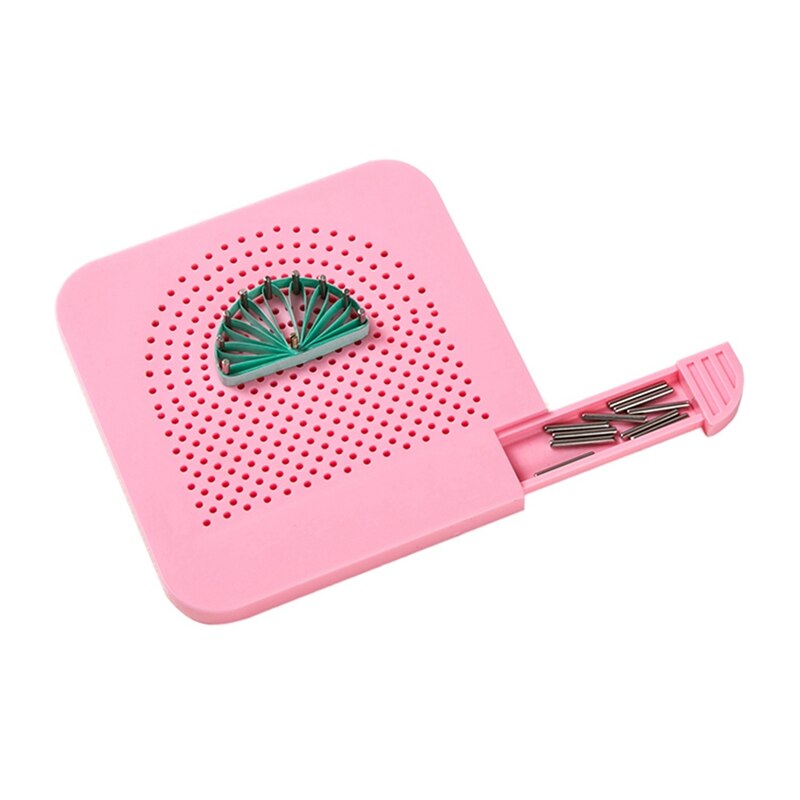 Funny DIY Roll Paper Guide Paper Winding Disk with Fixed Nail for Winder Handmade Grid Folding Paper Crafts DIY Paper Tool