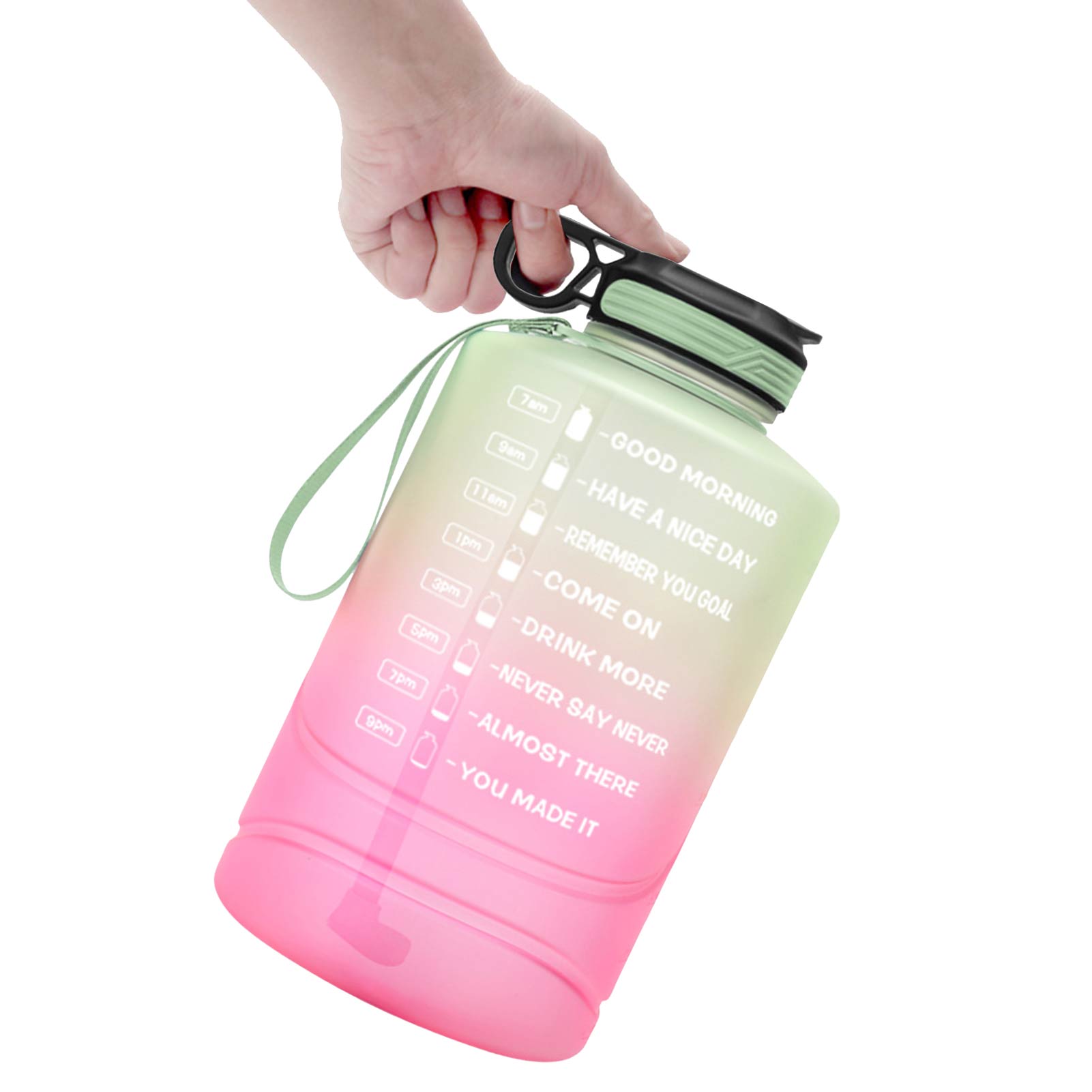 Buildlife 2.2L Water Fles Met Vergrendeling Flip-Flop Deksel Outdoor Gym Flessen Fitness Sport Bpa Gratis Grote Capaciteit Jug