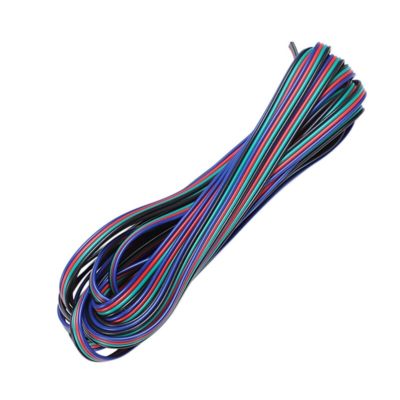 5M 4-Pin RGB LED cable de extensión para 3528 de 5050 de tira de RGB y 1M 5V SMD 5050 60LED cambia de Color RGB tira de LED