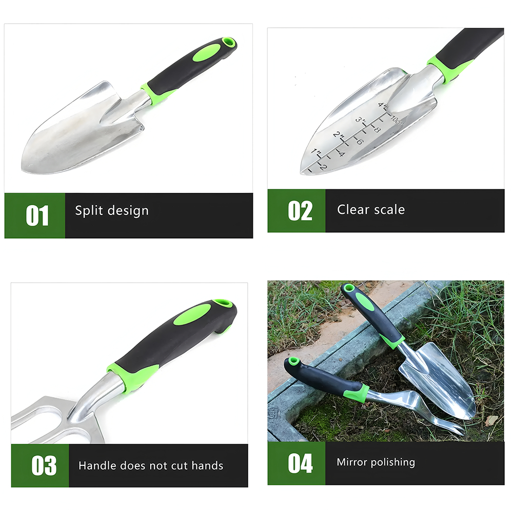 5 uds, pala de jardín, paleta de mano, rastrillo, cultivador, herramientas para desmalezar, herramienta para bonsái, equipo para exteriores, herramienta de jardín, pala, herramientas manuales para plantar