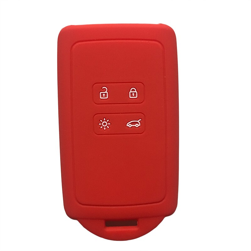 For Renault Megane Kadjar Clio Sandero Scenic Koleos Car Key Case for Dacia Logan Duster Remote Fob Shell Protector Key Cover: red