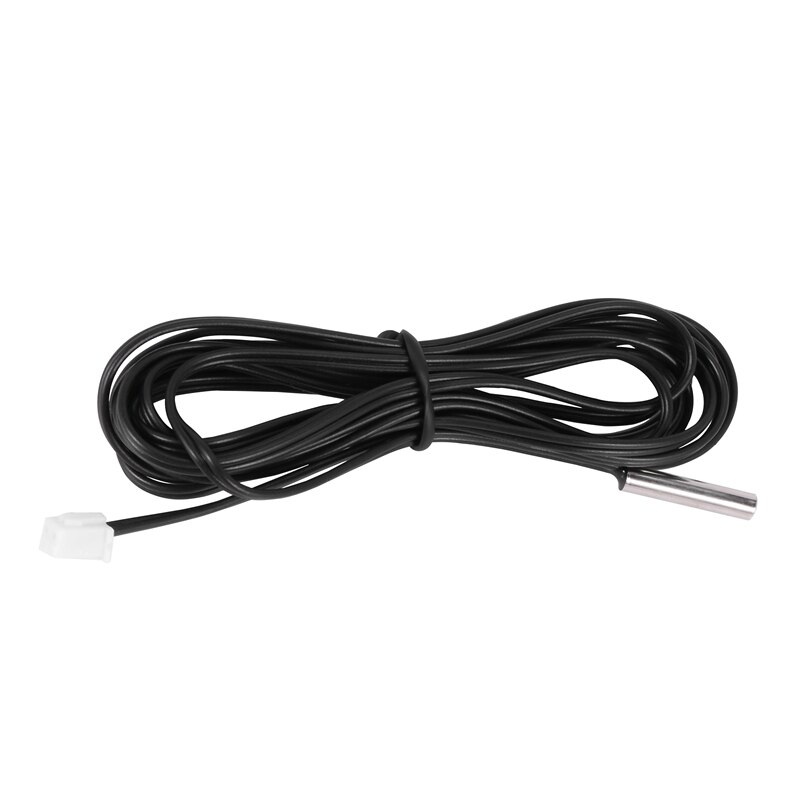 Sensor de temperatura de Termistor NTC de 2 m, cable de sonda impermeable, 10 K, 1%, 3950, negro