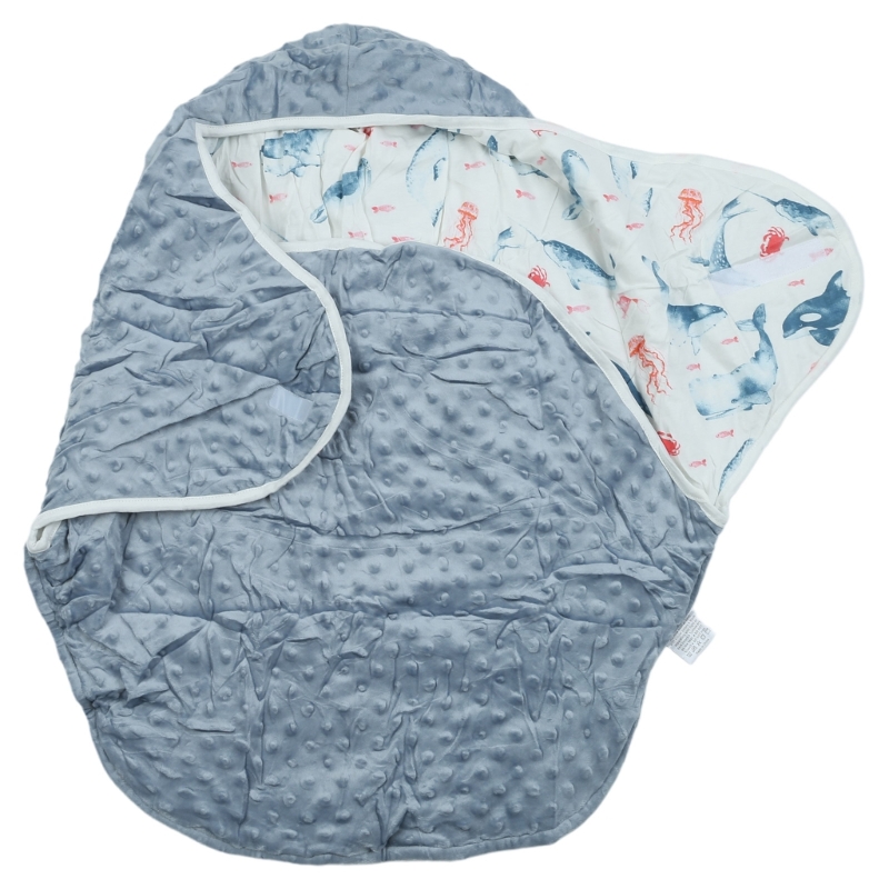 Fascia porta bebè multifunzione per seggiolini auto passeggini. Usa coperta traspirante. Disegni adorabili. Coperta per: Black
