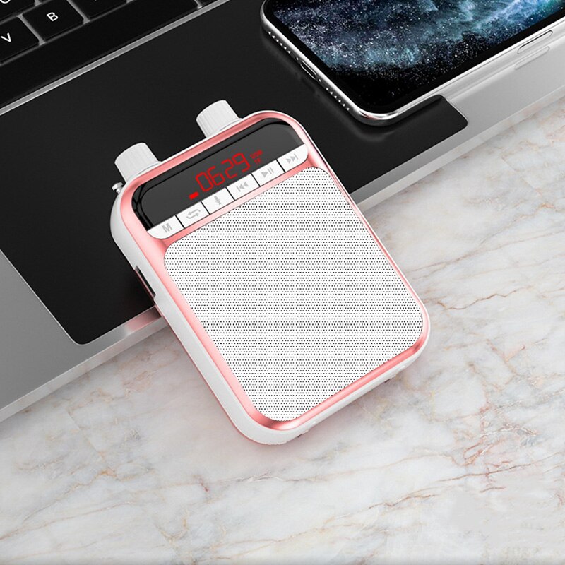 Draagbare Voice Megafoon Voor Leraren Tourguide Mini Audio Speaker Microfoon Oplaadbare Ultralight Luidspreker