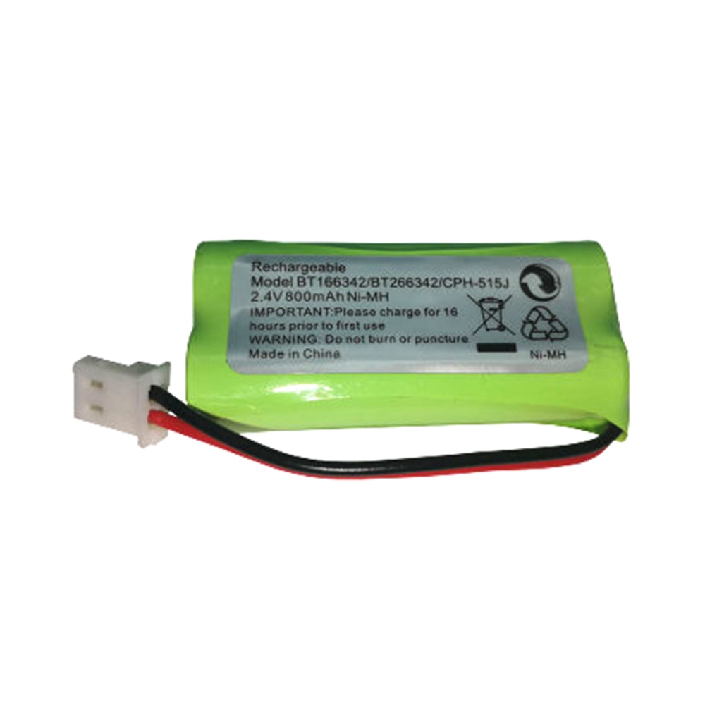 2 PCS 2.4V 800mAh NI-MH Battery Pack for Cordless Home Phone AT&T BT166342 BT266342 TL32100 TL90070