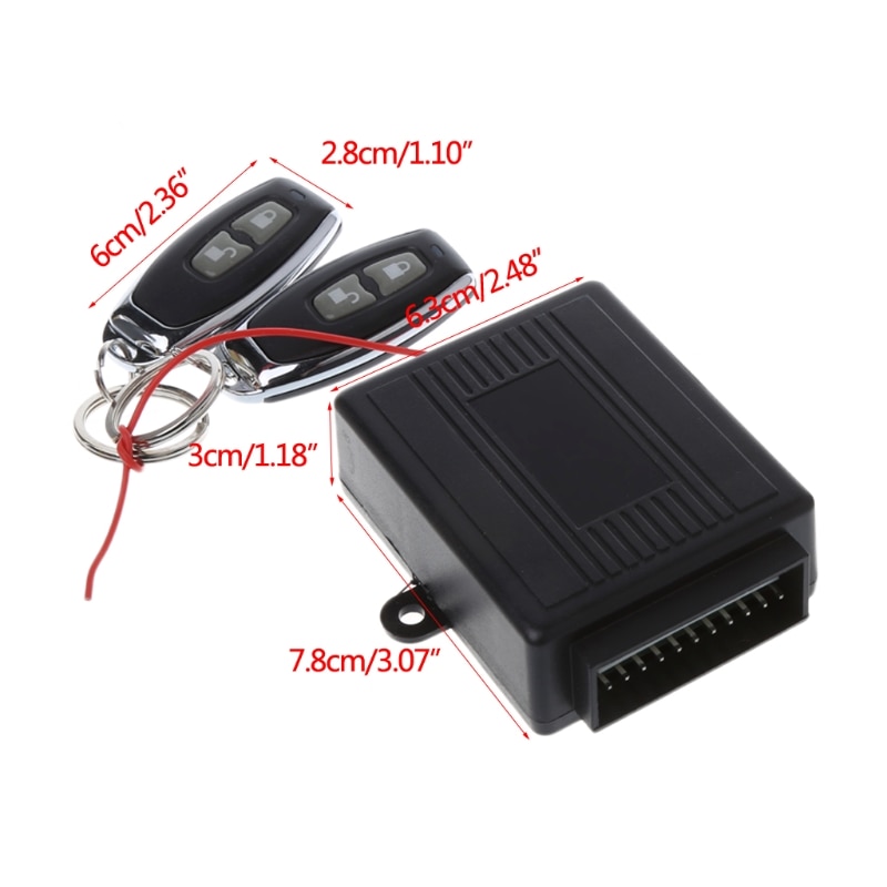 Jeu De 2 Télécommandes Universelles 12V Pour Alarme Voiture - Serrure Porte 8193