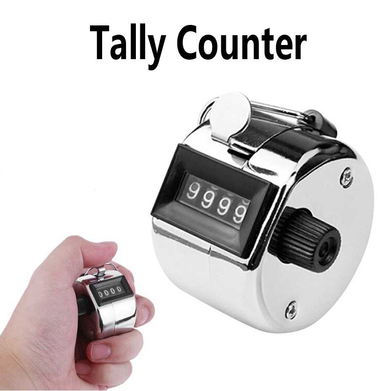 Digits finger counter hand manual tally clicker counter handheld Stainless Desk & Hand Held golf row click Tally Counter