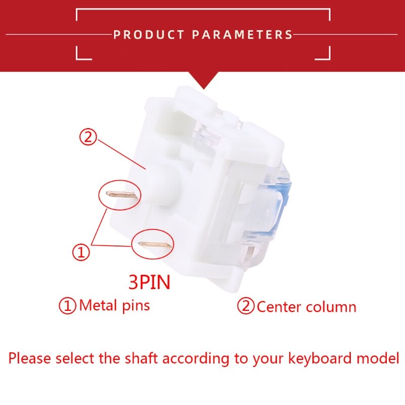 Outemu 3 -nastaiset kytkimet musta punainen ruskea sininen smd led -kytkin mekaaniseen näppäimistön vaihtoon cherry mx gateron diy
