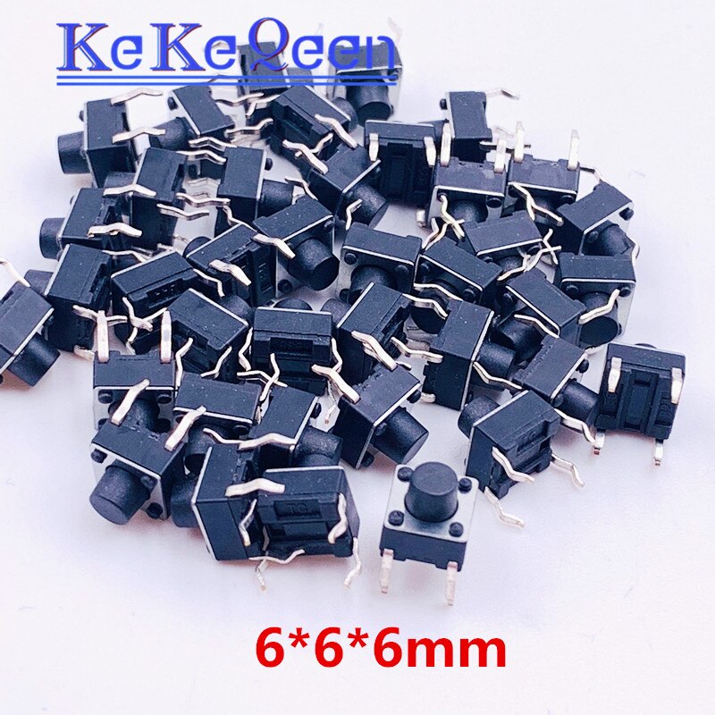 10pcs-100PCS Push Button Switches 6*6*6MM 6mm*6mm*6mm DIP-4 Tactile Switches Push Button Tact Switch 6x6x6mm Micro Switch
