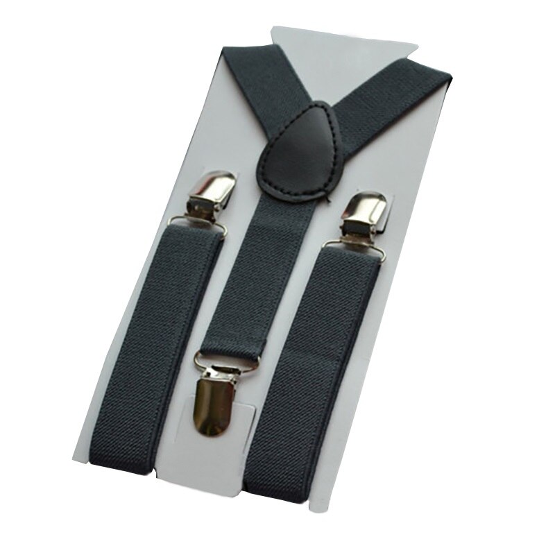 Justerbara barn hängslen bälte baby pojkar flickor clip-on y-back elastiska hängslen kostym soild färg rem tillbehör: 8