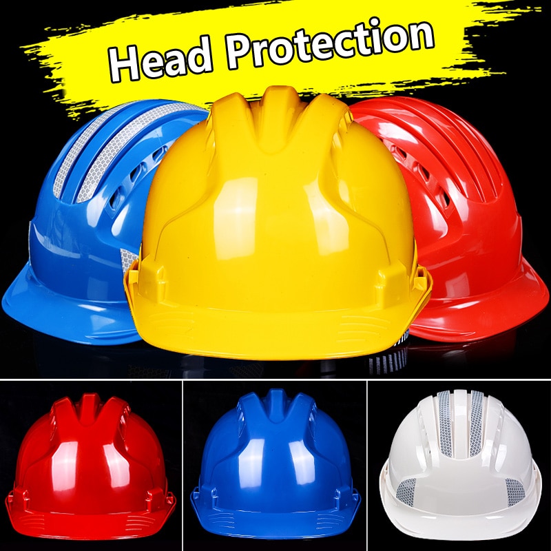ABS Veiligheid Helmen hoofd Bescherming Veiligheid Werk Cap Veiligheid Harde Hoed Bouw