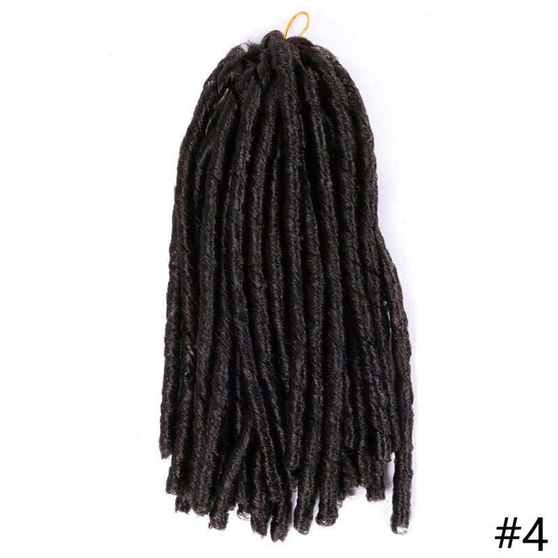 ZYR miękki Locs dredy syntetyczne przedłużanie włosów 14 cali 70g Ombre afro szydełkowe warkocze wysokotemperaturowe włókno: 4
