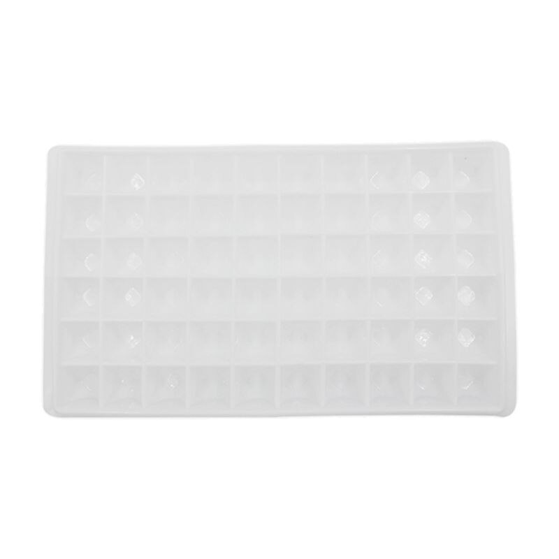 60 Grid Square Ice Cube Cool Freezing Mold Tray Ice Cream Maker Yogurt: Ivory