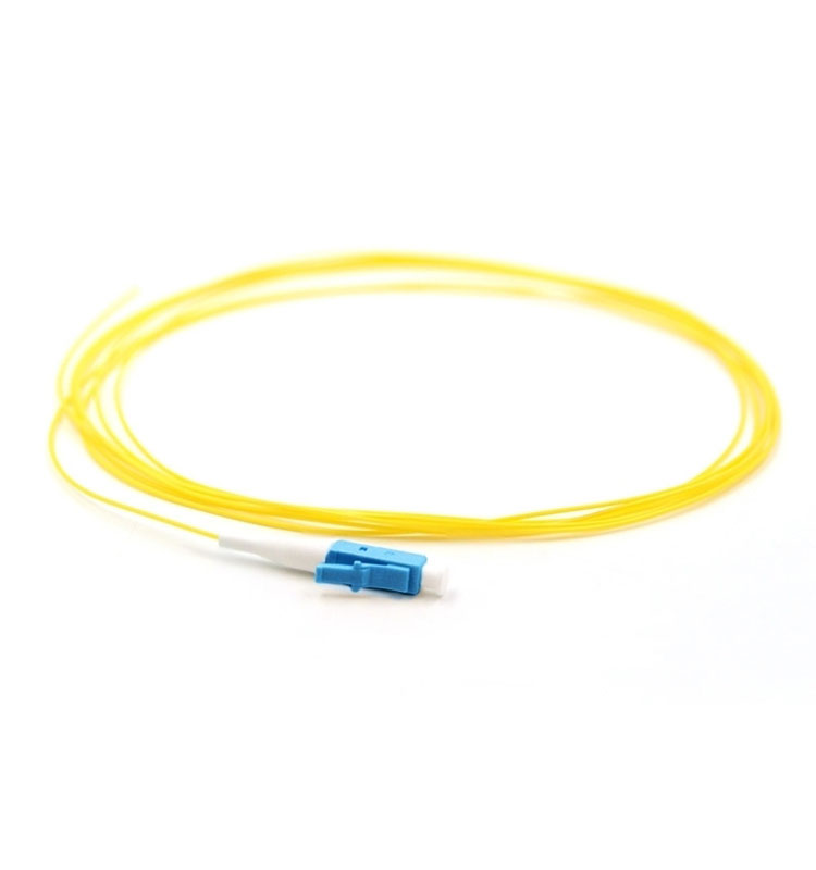 ]50Pcs LC UPC Optical Fiber Pigtail Single Mode Sx Core G657A2 0.9mm Pigtail LSZH Yellow Jacket 1.5m