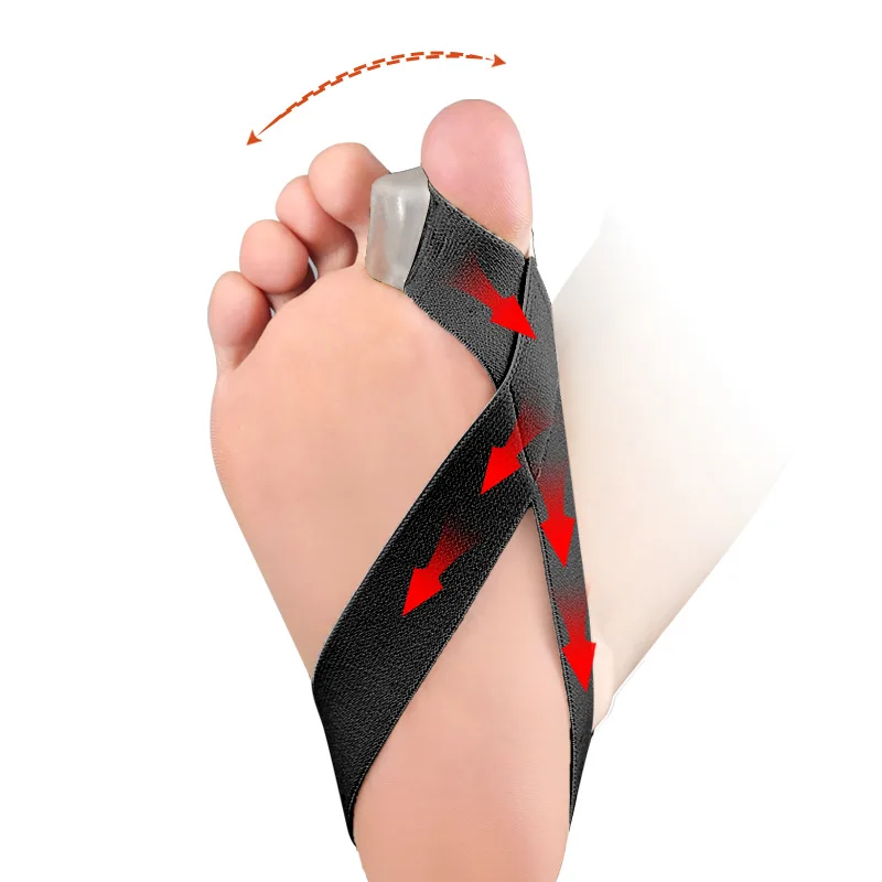 1PC Hallux Valgus Korrektor Eine Seite Daumen Valgus Korrektor Spannung Gurt Schmerzen Linderung Toefinger Separator Zehen Haarglätter Werkzeug