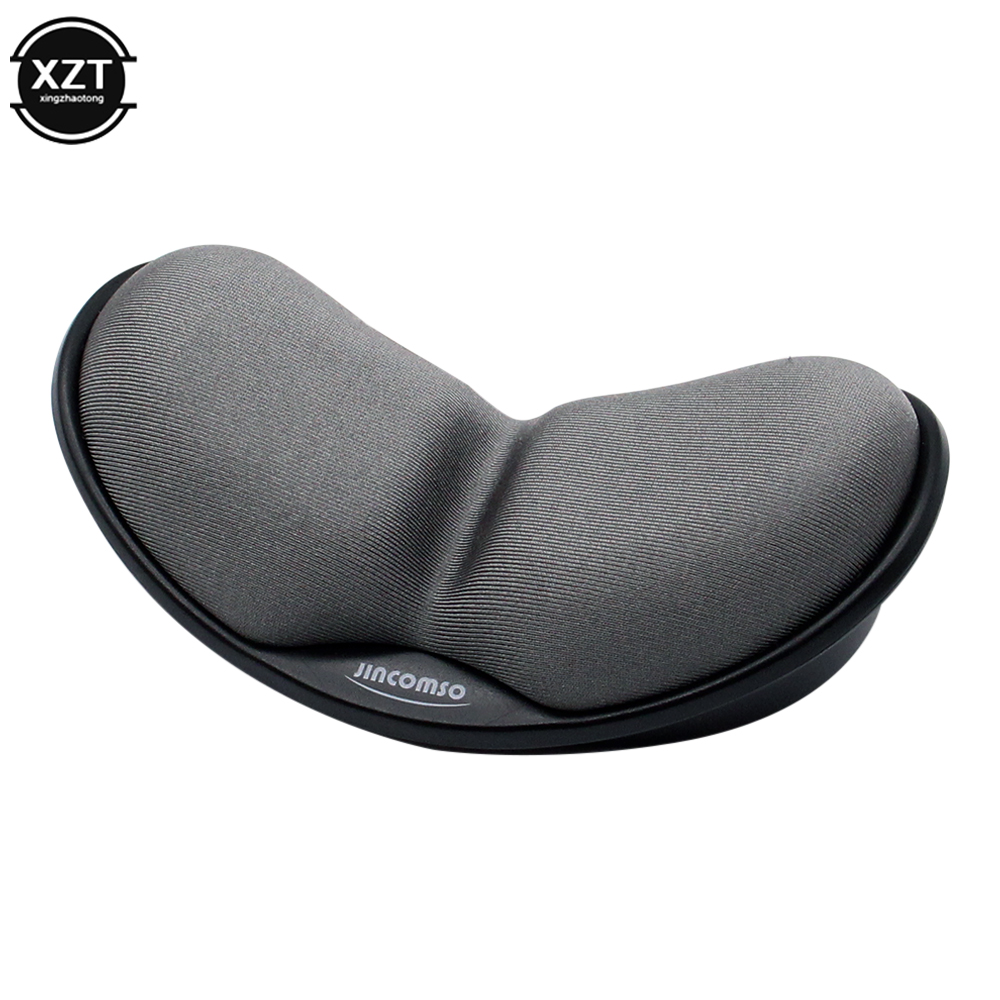 Memory Foam Gaming Mouse Pad Comfort 3D Wrist Rest Rubber Hand Wrist Rest Mouse Mat Ergonomic Healthy for PC Computer: Gray