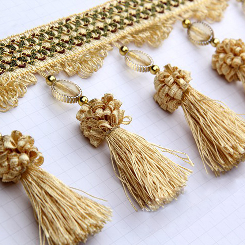 Kristal Kralen Gordijn Kant Luxe Woondecoratie Aardbei Kristal Fringe Trim DIY Tafelkleed Bruiloft Decoratie Accessoires