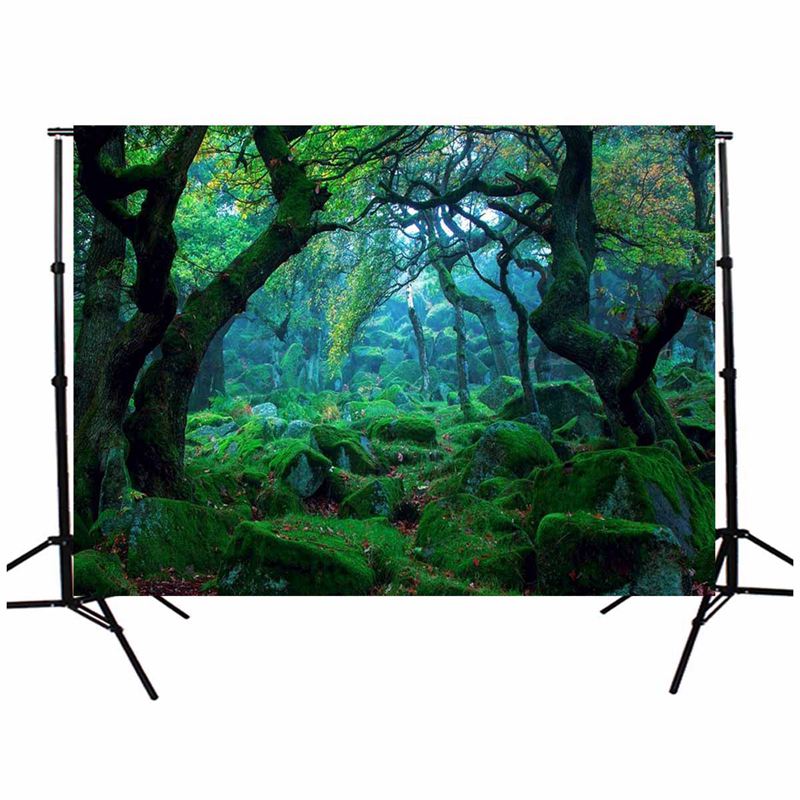 3 * 5ft Grünen Dschungel Wald Fotografie Hintergrund Studio Requisiten Foto Hintergrund