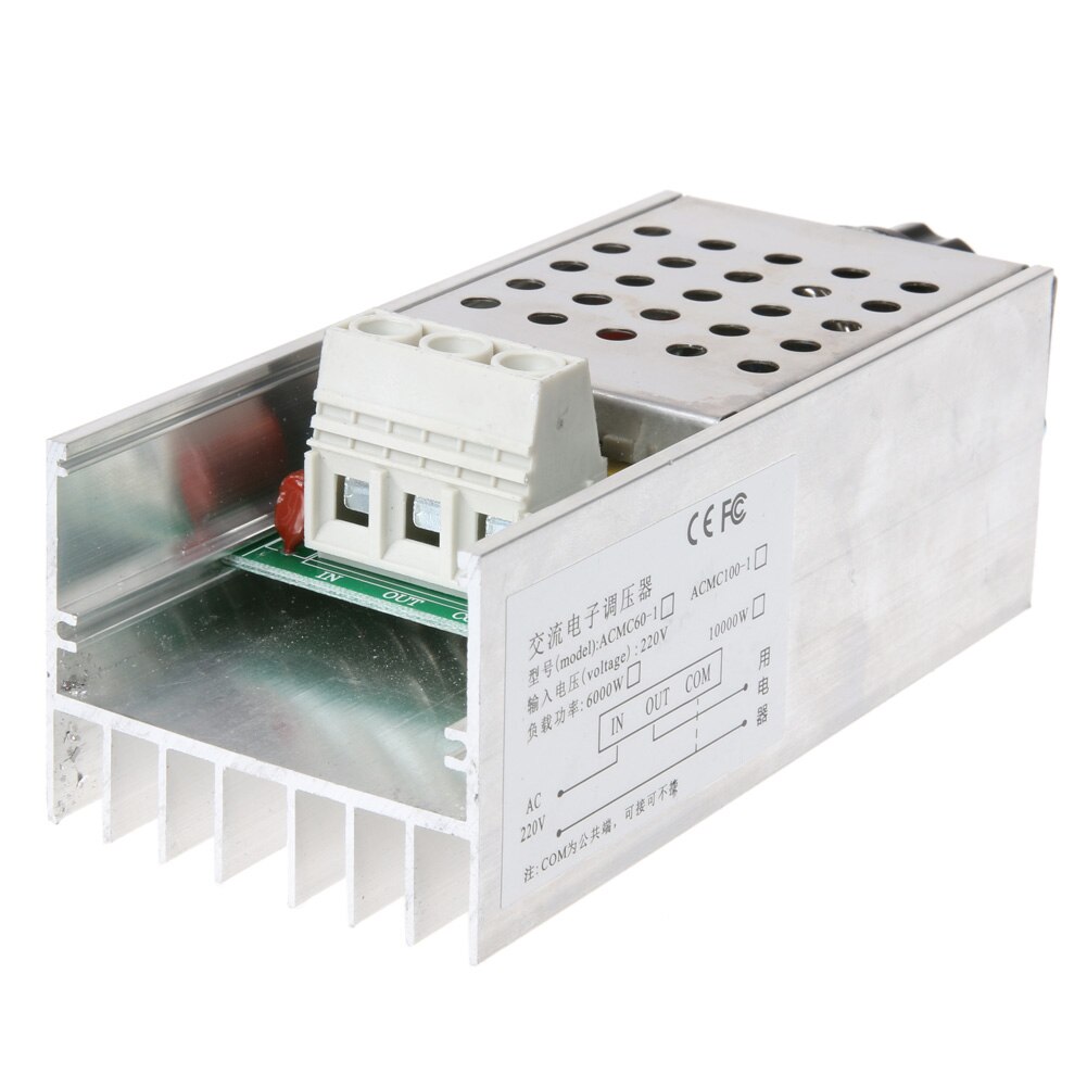 AC220V 10000 W High Power Scr BTA10 Elektronische Voltage Regulator Speed Controller Digitale Display Voor Dimmen Speed Thermostaat