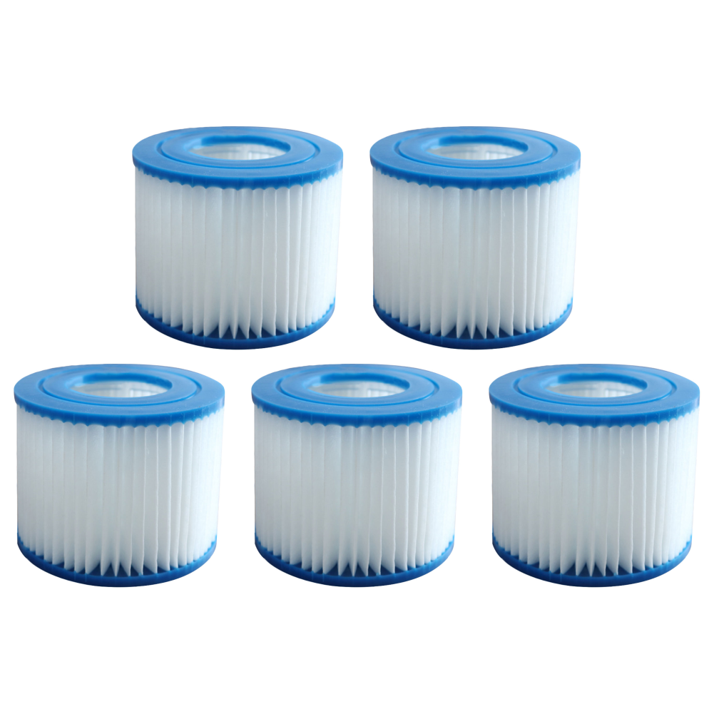 1-10PCS Replacement Swimming Pool Filter Fit for Bestway Flowclear Size VI Filter Cartridge Lay-Z-Spa - Miami Vegas Palm Springs: black