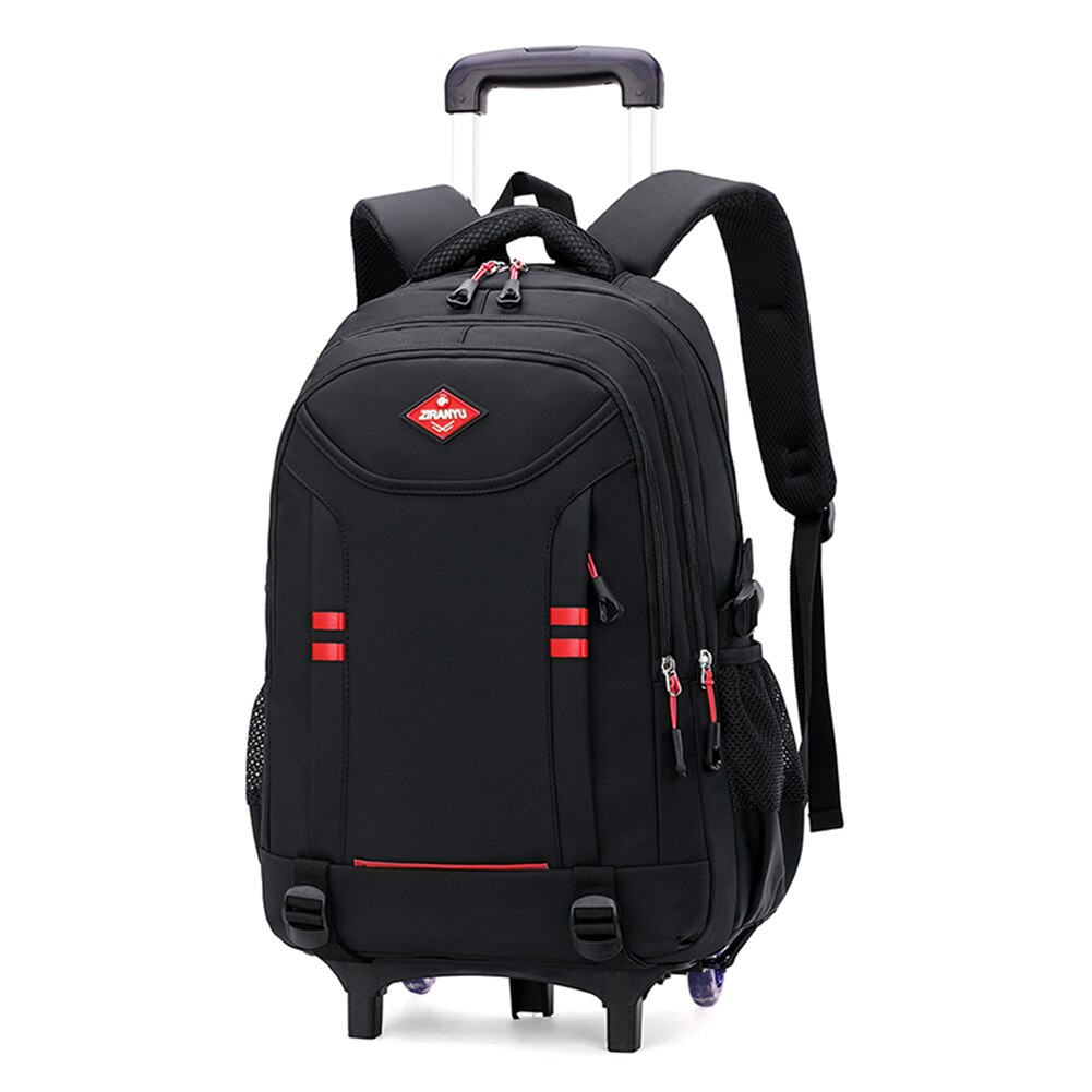 Sacs à dos à roulettes pour garçons bagages pour enfants sacs à roulettes enfants Trolley sacs d&#39;école primaire noir grand cartable: 2 wheels red