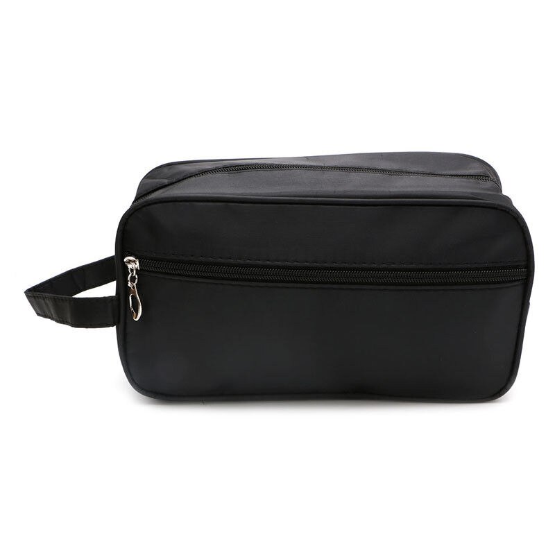 Necessaire impermeável para homens, itens de higiene pessoal para viagem, organizador de maquiagem, capa portátil para banho: Black