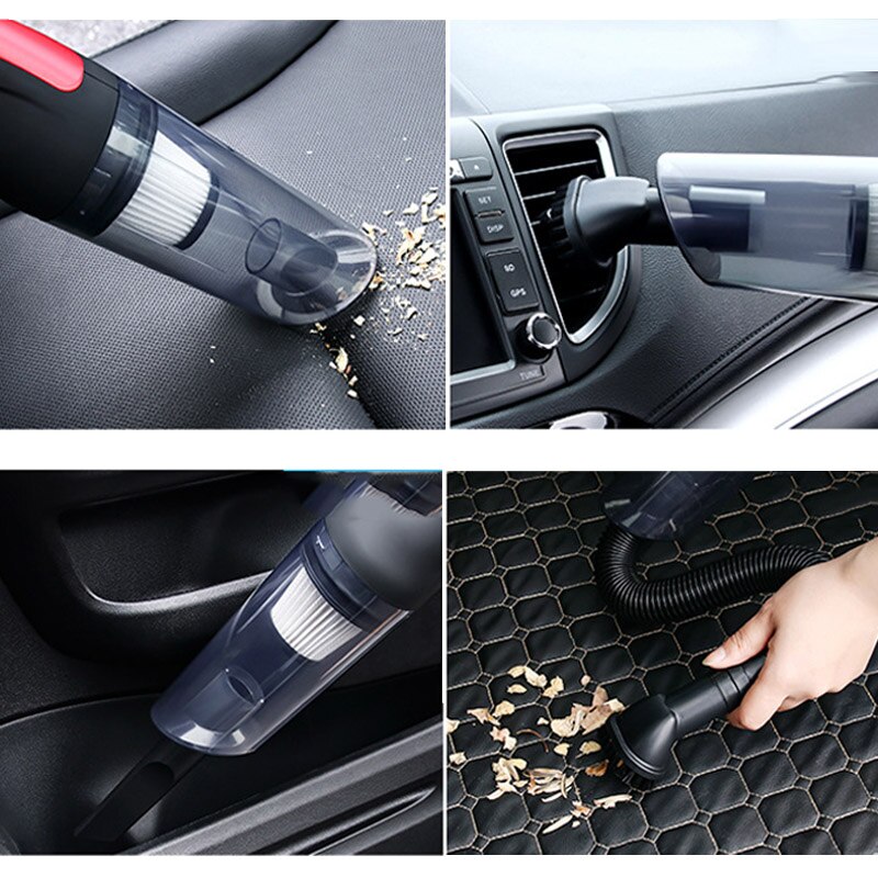 Wire/Wireless Vacuum Cleaner Handheld Auto Interior Rechargeable Cordless Dust Manual Vacuum Cleaner for Home