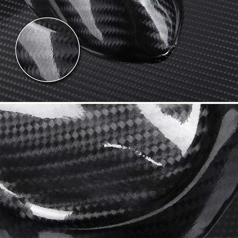 Bilstyling blank svart 6d karbonfiber vinylfilm bilinnpakning 6d karbonfolie blanke linjer gjør-det-selv bil tuning-klistremerke