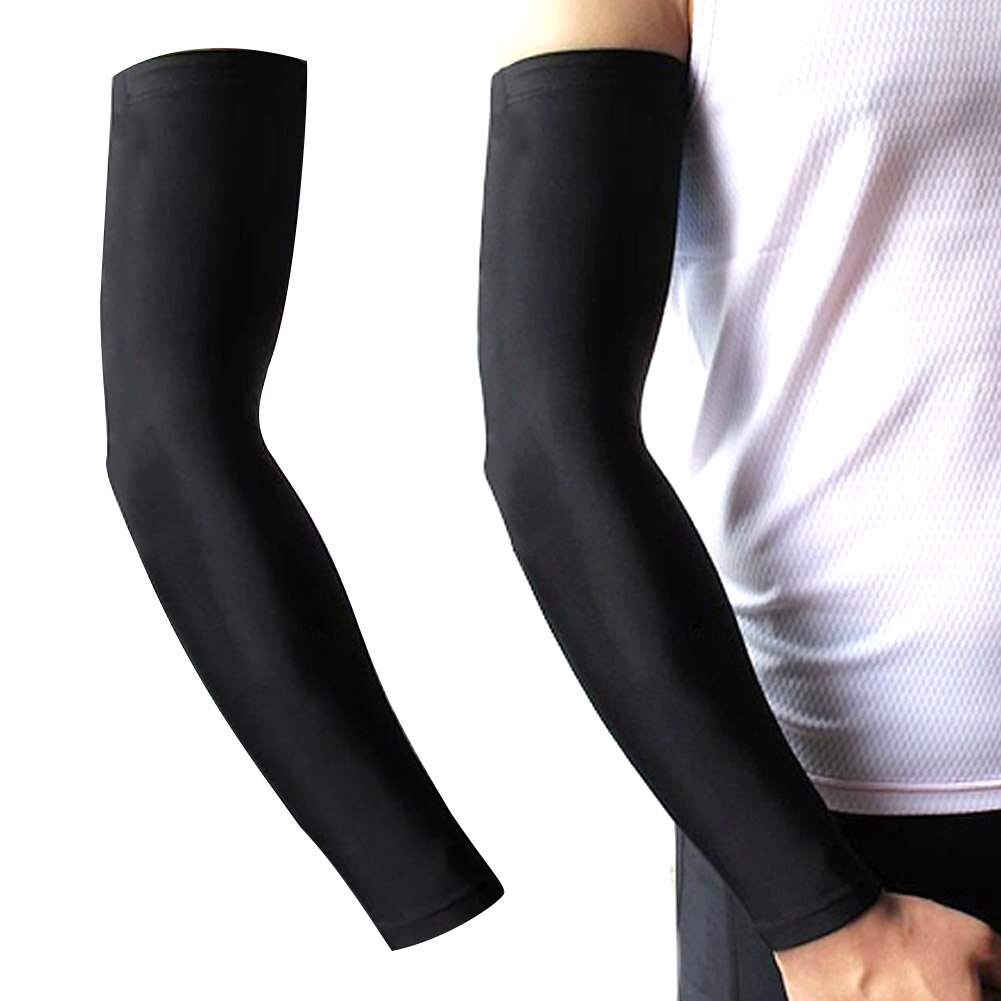 1 par de fundas de brazo bloqueadas con protección solar UV para exteriores, ciclismo, Golf, pesca, escalada BHD2