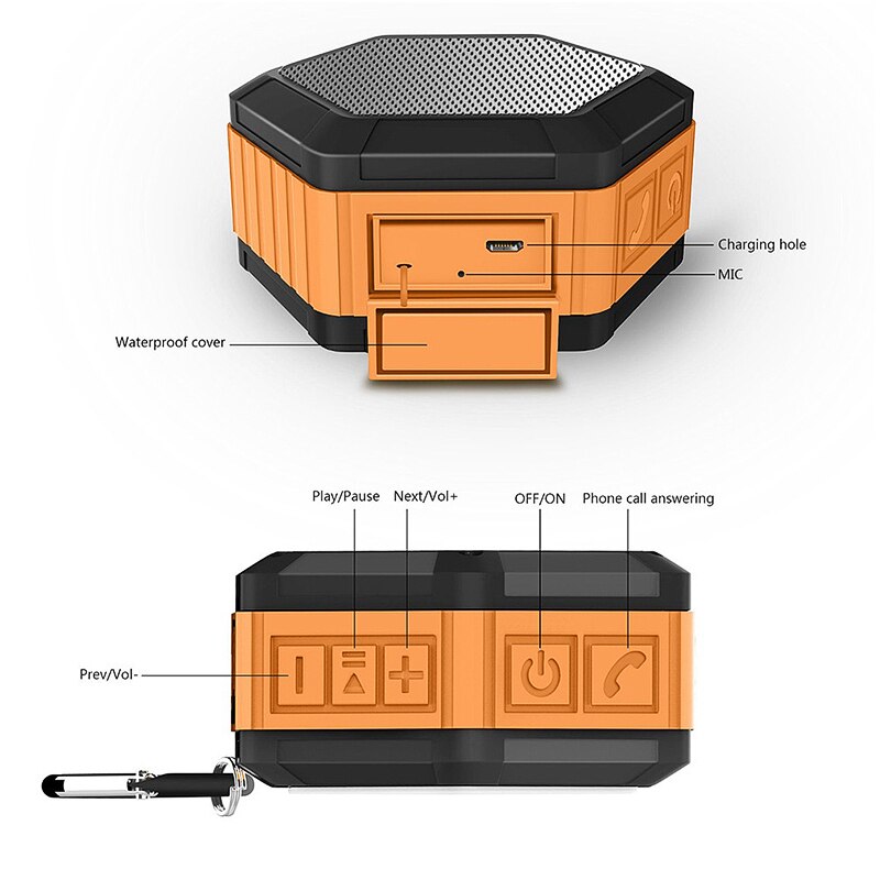 B08 Outdoor Draagbare Draadloze Bluetooth Speaker Mini Water-Proof -Proof En Stof-Proof Muziekspeler Hifi hoge Geluidskwaliteit