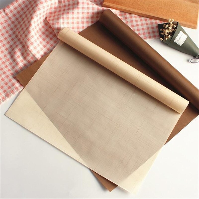 2 Sizes Reusable Non Stick Baking Paper High Temperature Resistant Sheet Pastry Baking Oilpaper Grill Baking Mat Baking Tool