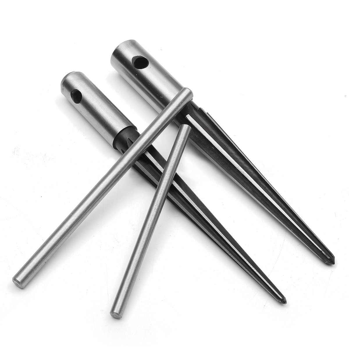 2PCS Handheld Tapered Reamer Set 1/8-1/2 Inch &amp; 5/32-5/8 Inch Bridge Pin Hole Tapered Reamers Machinist Luthier Tools