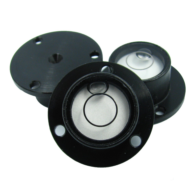 Haccury vaterpas boble hætteglas runde boble niveauer metal flange niveau måleinstrument størrelse 25.5 x 16.5 x 11.5mm