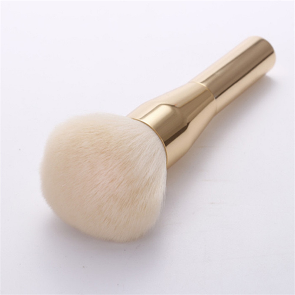 Grote blush kwast make-up kwasten champagne goud poeder zachte cosmetica make-up kwasten pincel maquiagem tool