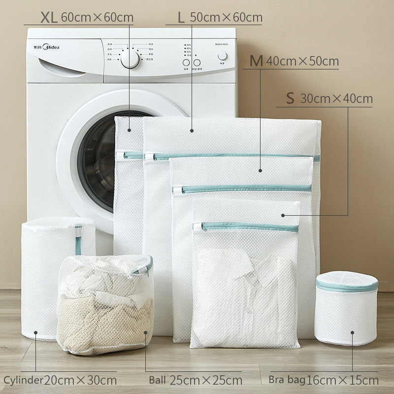 7 Sizes Laundry Bags for Washing Machine Travel Portable Neatening Organizer Folding Dirty Laundry Bag Underwear Bra Washing Bag