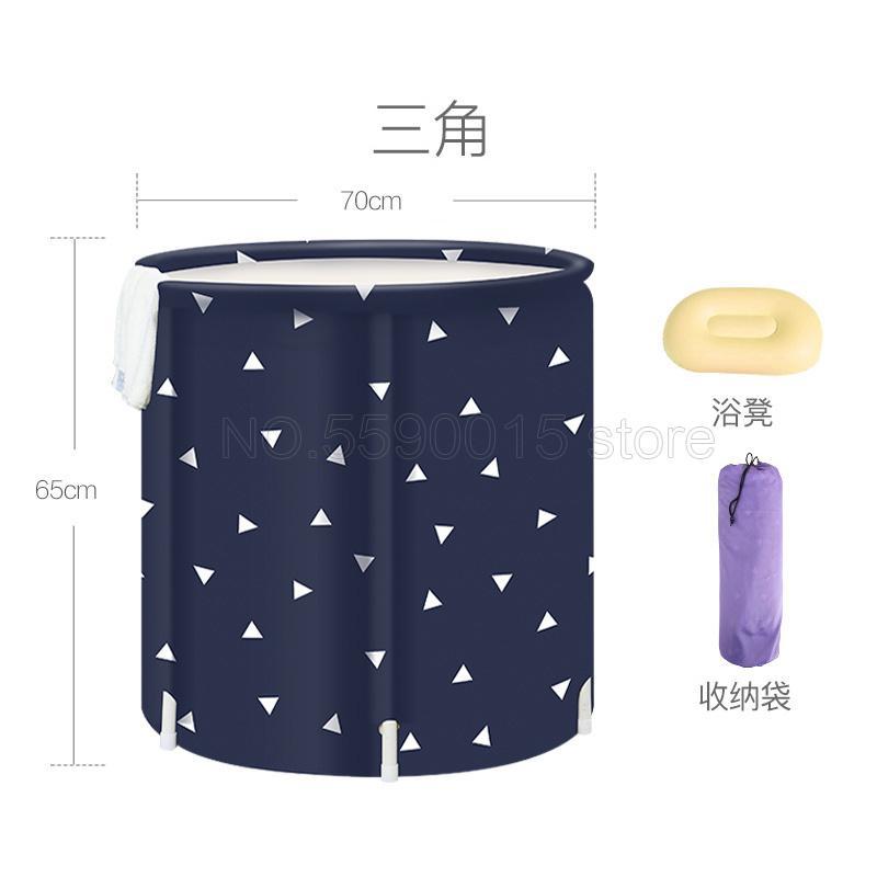 Bathtub Household Folding Bath Barrel Bathtub Adult Thickening Large Bath Barrel Adult Bath Tub Artifact: 6