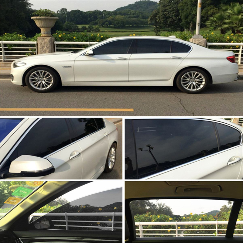 300Cm X 50Cm Zwart Autoruit Folies Tint Tinting Film Roll Auto Auto Thuis Vensterglas Zomer Solar uv Protector Sticker Films