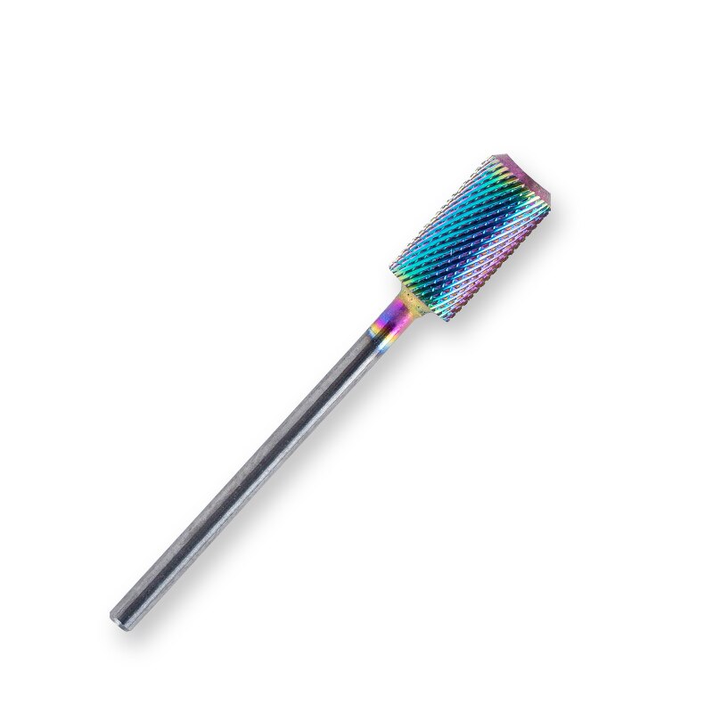 Nail Boor Regenboog/Blauw/Zwart Coating Hardmetalen Bramen Nail Cutter Voor Cuticle Manicure Boor Machine Nail bestanden: Rainbow 03
