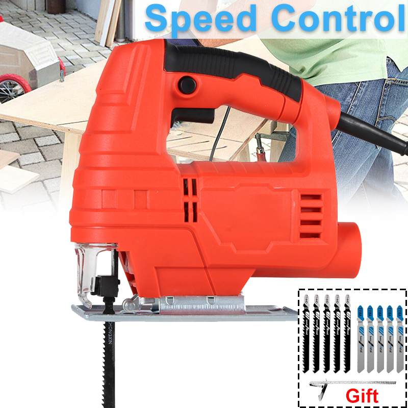Multifunction Jig Saw 6 Variable Speed Electric Saw Jigsaw Adjustable Angle Cutting Metal Wood Aluminum Jigsaw Power Tools