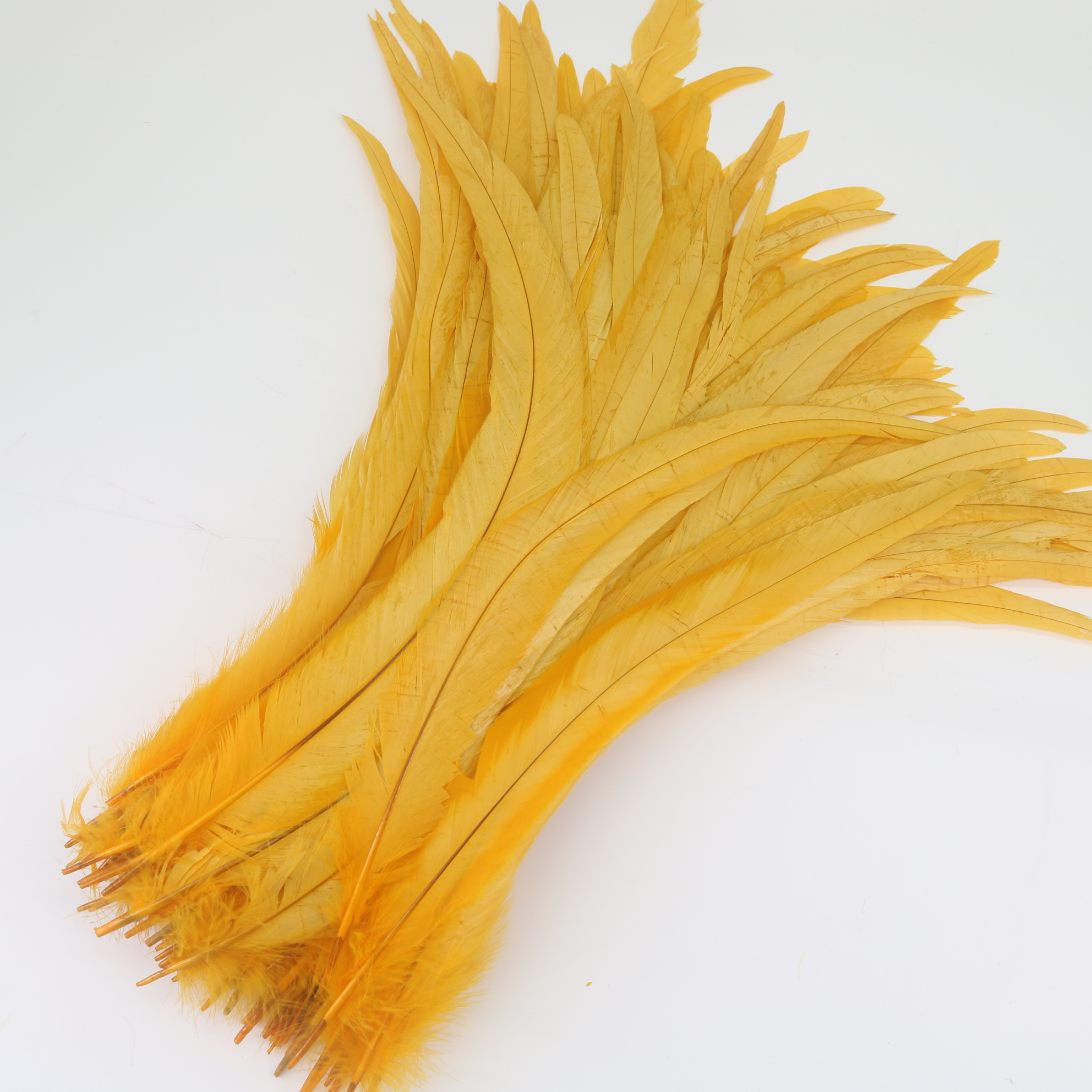 50 teile/los Hahnenfedern Karneval Federn für Dekoration 25-40 cm und Zubehör für sterben Tisch NäHenne Hühnerfedern Kleid: S / Goldene