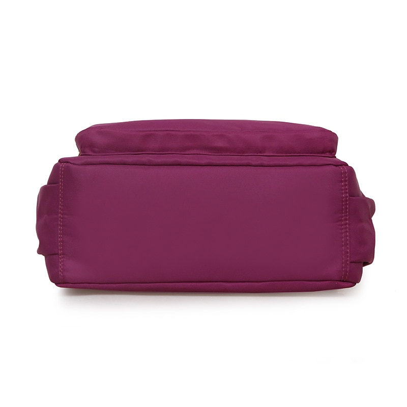 Multi-Functional Pockets Women's Shoulder Bag Durable Waterproof Light Nylon Fabric Messenger Bag Female